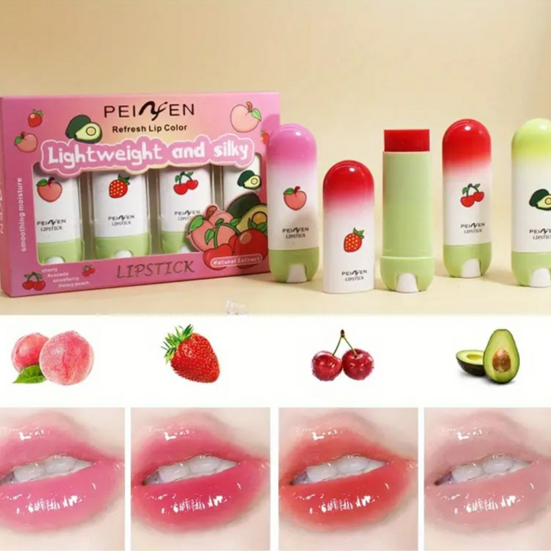 Hidratantes Frutales para Labios | Kit X4