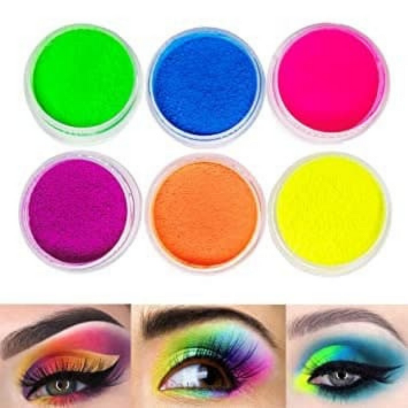 Pigmentos Neón x 6 - Tienda Ellas: Maquillaje y Cosméticos