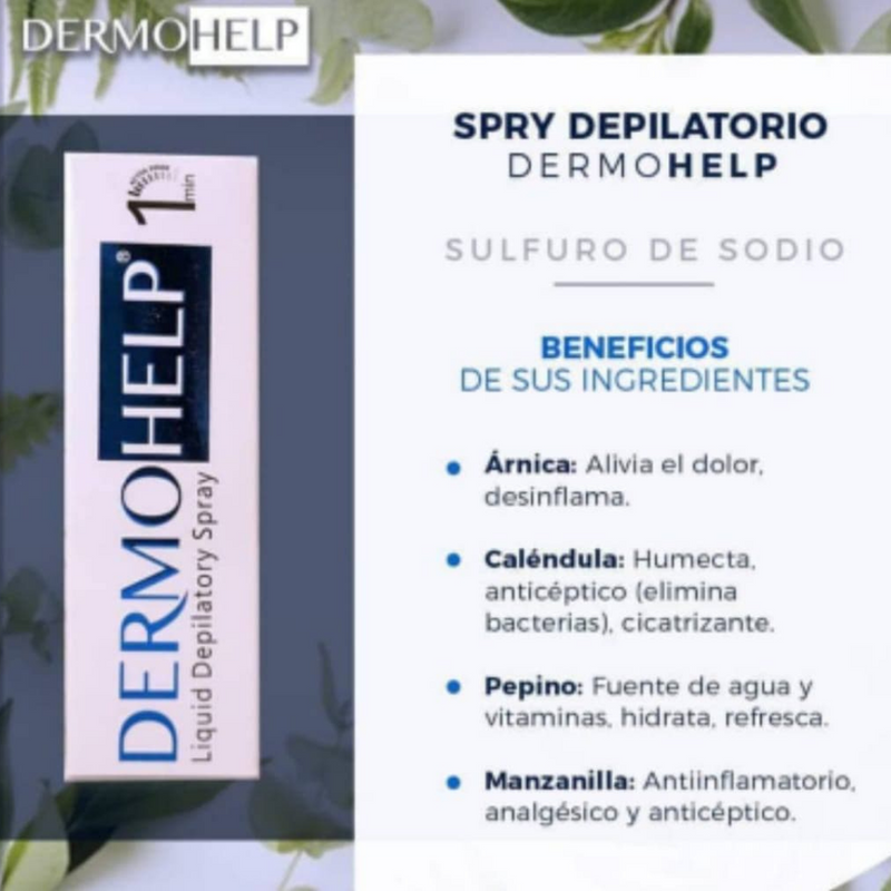 Spray Depilatorio - DERMOHELP - Tienda Ellas: Maquillaje y Cosméticos